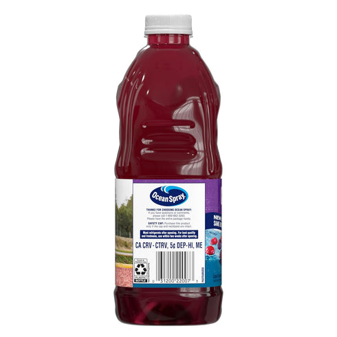 64 Oz Ocean Spray Cran-Grape Cranberry Grape Juice Drink, Fl Bottle