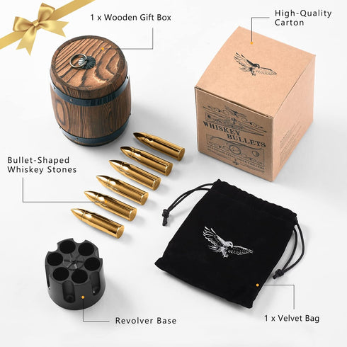 Gifts for Men Him Dad Fathers Day, Whiskey Stone Gifts for Husband Anniversary, Unique Birthday Gift Ideas for Dad from