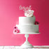 Legal AF Birthday Cake Topper for 18th/19th/21st Birthday Party Decorations, Double Sided Rose Gold Glitter