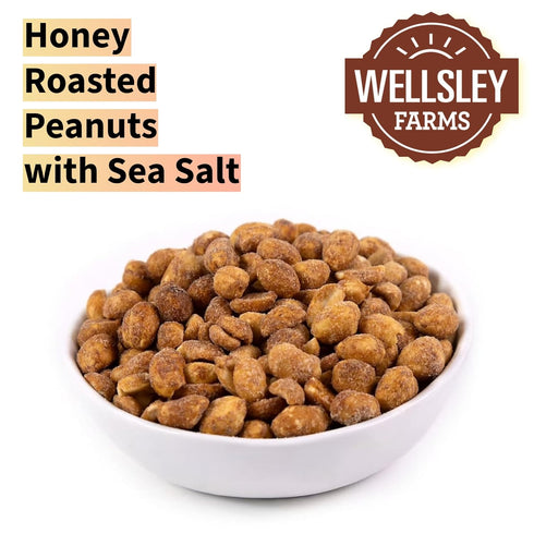 Wellsley Farms 40 Honey Roasted Peanuts with Sea Salt, Ounce