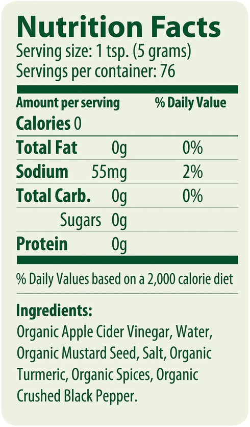 13 Oz Portland Organic Mustard, Paleo Approved