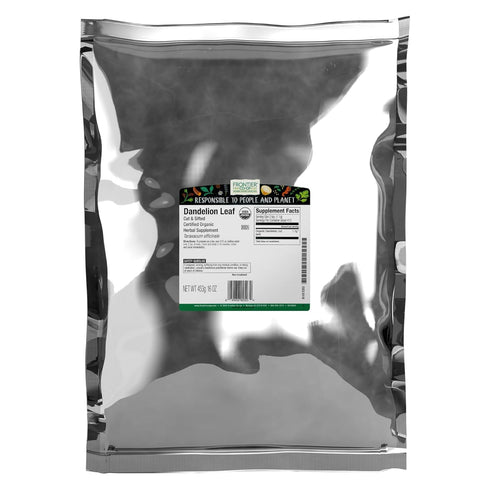 Frontier Co-op Organic Dandelion Leaf, Cut and Sifted - Dried for Loose