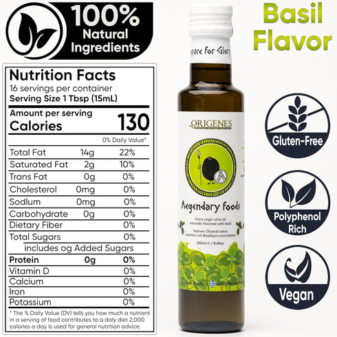 Pack 4 4X250ml of Extra Virgin Flavored Olive Oil - Garlic, Chili, Lemon & Basil Infused EVOO - Cold Pressed