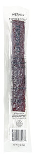 Pack 18 Werner Tender Beef Jerky Strips - of Individually Wrapped Beef Jerky Strips - Made in the USA (Teriyaki)