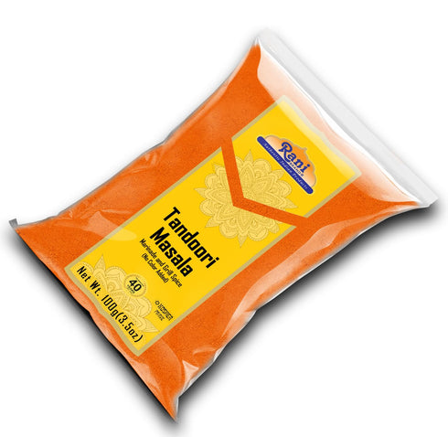 11-Spice 3.5oz (100g) Rani Tandoori Masala (Natural, No Colors Added) Indian Blend ~ Salt Free | Vegan | Gluten