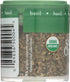 0.18 oz Pack 12 Simply Organic Sweet Basil Leaf, Cut & Sifted, Certified Organic | | of | Ocimum basilicum