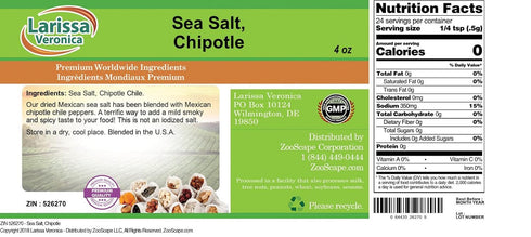 Larissa Veronica (4 oz, 526270) 2 Pack Sea Salt, Chipotle ZIN: