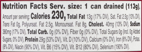 4.5oz (Pack 12) Portofino Solid Yellowfin Tuna In Extra Virgin Olive Oil - Can
