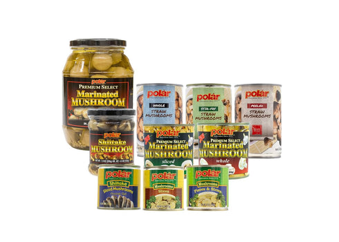 6.4oz (Pack 1) MW Polar Premium Select Sliced Marinated Mushrooms