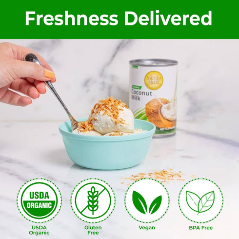 '-13.5 Oz Pack 12) Four Elephants Unsweetened Organic Coconut Milk Fl (Canned of - Non-GMO, Gluten Free, USDA Organic