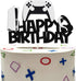 Video Game Cake Toppers, Game Cake Decoration with Glitter for Video Game Themed Party
