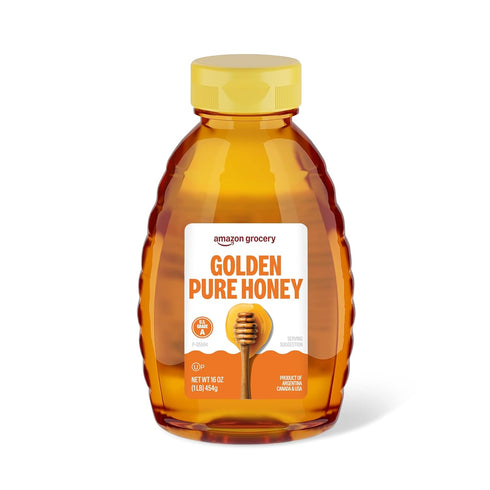 Amazon Grocery, Golden Pure Honey, 16 Oz