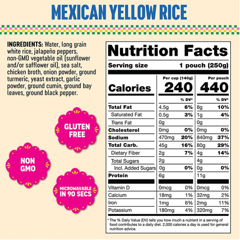 8.8 Somos, Rice Mexican Yellow, Ounce