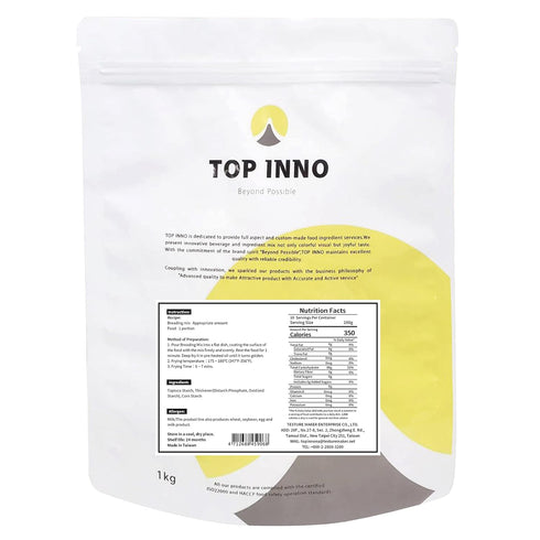 2.2lb, 1000g Top Inno Taiwanese Popcorn Chicken Powder, Fried Chicken Batter Mix, Oven Fry Chicken Coating, Chicken Fry