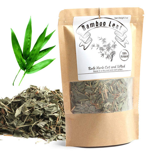 EidolonGreen Organic Bamboo Leaf Tea, Chinese Herbal Dried Loose Leaves (DanZhuYe/???/?? ?? ?) 3 Ounce (Pack of 1)