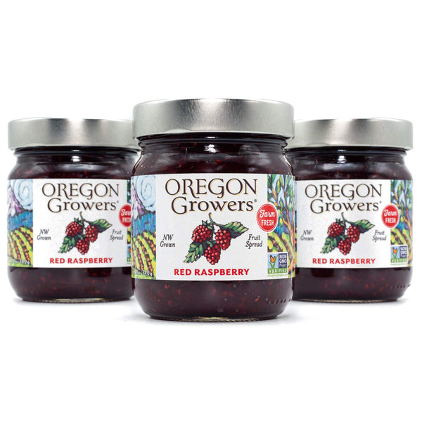 Oregon Growers Red Raspberry Fruit Spread - Organic Raspberry Jam, Organic Raspberries,