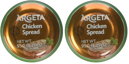 Argeta Pate Spread, Chicken, 3.35oz (Pack of 2)