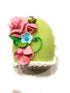 Generic Panoramic Sugar Egg with chick (Green)