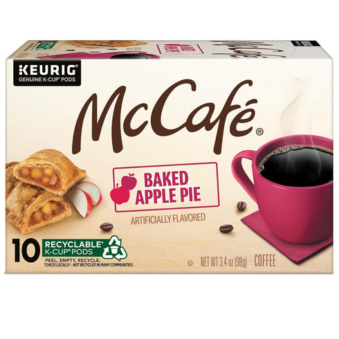60 Count, (6 Packs 10) McCafe Baked Apple Pie Coffee, Keurig Single Serve K-Cup Pods
