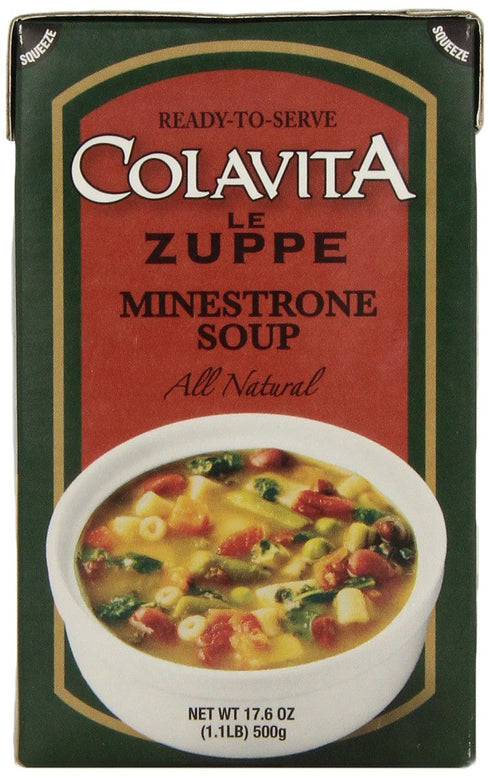 Colavita Minestrone Soup, 17.6-Ounce Boxes (Pack of 6)