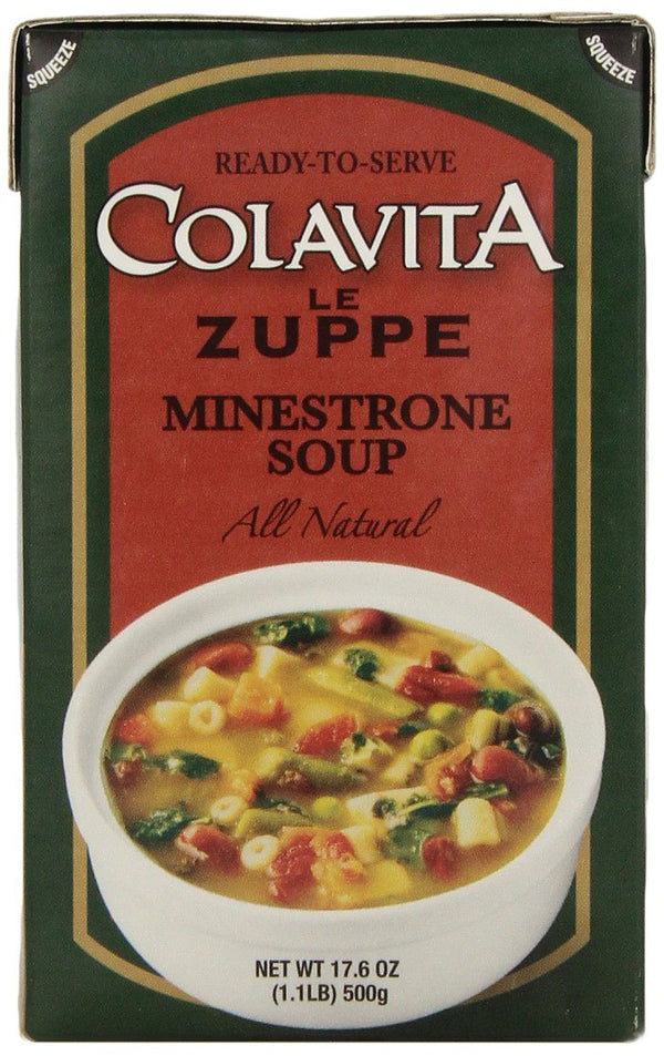 Colavita Minestrone Soup, 17.6-Ounce Boxes (Pack of 6)