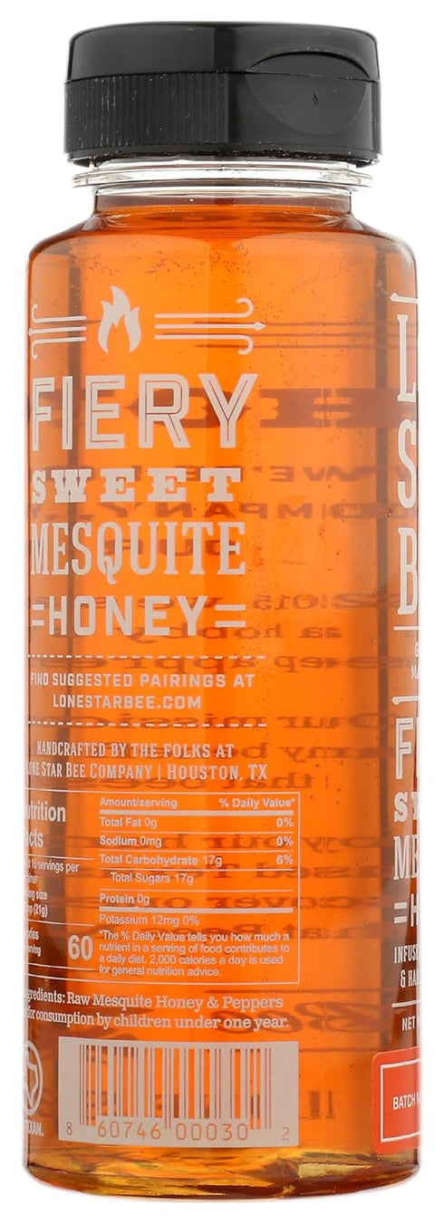 Lone Star Bee 12 Lonestar Bee Co., Honey Fiery Mesquite, Ounce