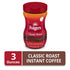 3 Folgers Classic Roast Instant Coffee, Ounce