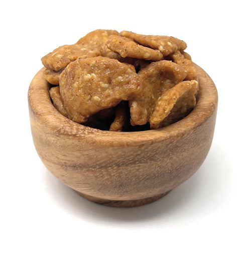 2 YANKEETRADERS Mini Sesame Chips, Honey Roasted, Pounds, brown