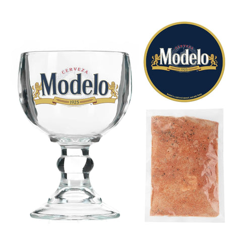 Set Modelo Beer Michelada Gift with Schooner Glass