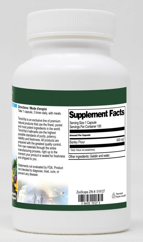 Terravita 450 (100 519127) Barley Flour - mg Capsules, ZIN: