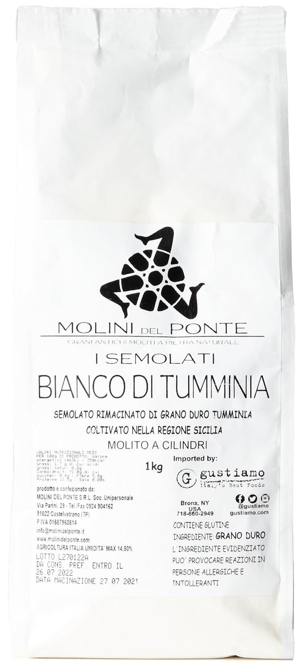 Ancient Grain Tumminia Durum Wheat Flour - Molini del Ponte, Castelvetrano, Sicily