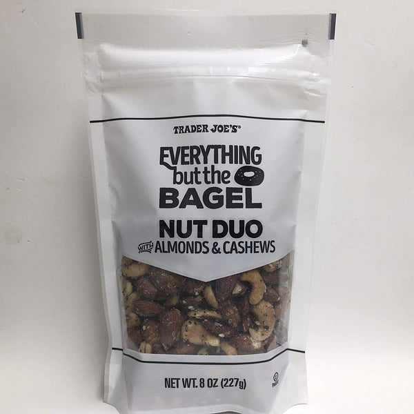 TraderB Trader Joe's Everything But The Bagel Nut Duo With Almonds & Cashews,