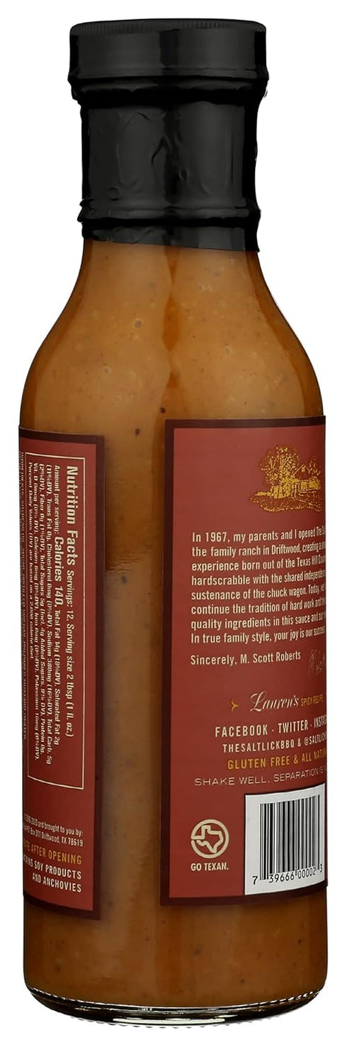 Salt Lick 12 (Pack 6) Spicy Recipe BBQ Sauce, Gluten Free, Ounces