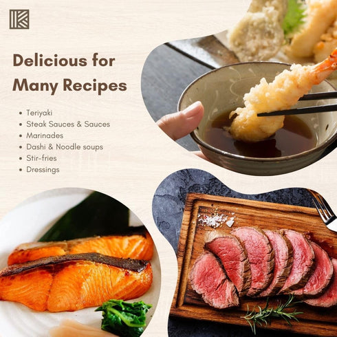 16.9 oz (500ml) Kawashimaya Brown Rice Mirin Cooking Wine, Japanese Traditional Sweet Rice Seasoning, Made in Japan fl