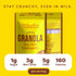 Kiss My Keto Granola Cereal, Salted Caramel Low Carb Granola, Gluten Free Protein Granola for Yogurt