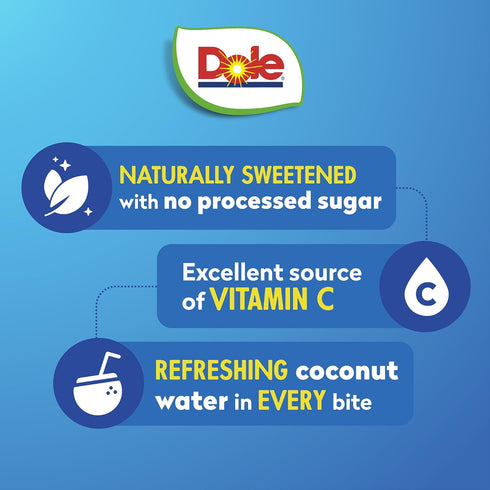 4 oz 24 Pack Dole Pineapple Tidbits in Coconut Water - Dole Fruit Bowls Snacks - Fruit Bowls