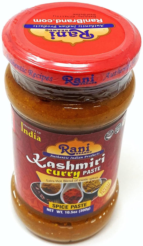 10.5oz (300g) Rani Kashmiri Masala Curry Paste Glass Jar ~ All Natural | NON-GMO | Vegan | Gluten Free | Indian Origin