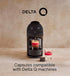 14 Pack, 80 Delta Q EpiQ Espresso Capsules for Delta Q Machines, Intensity Coffee Pods with Roasted Nut Notes, XXL Pods