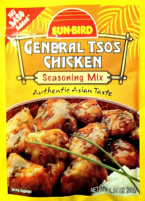 Sunbird General Tso's Chicken Seasoning Mix, 1.14 Ounce Packet (Pack of 10)
