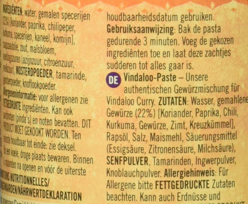 PATAKS Paste Curry Vindaloo, 10 oz