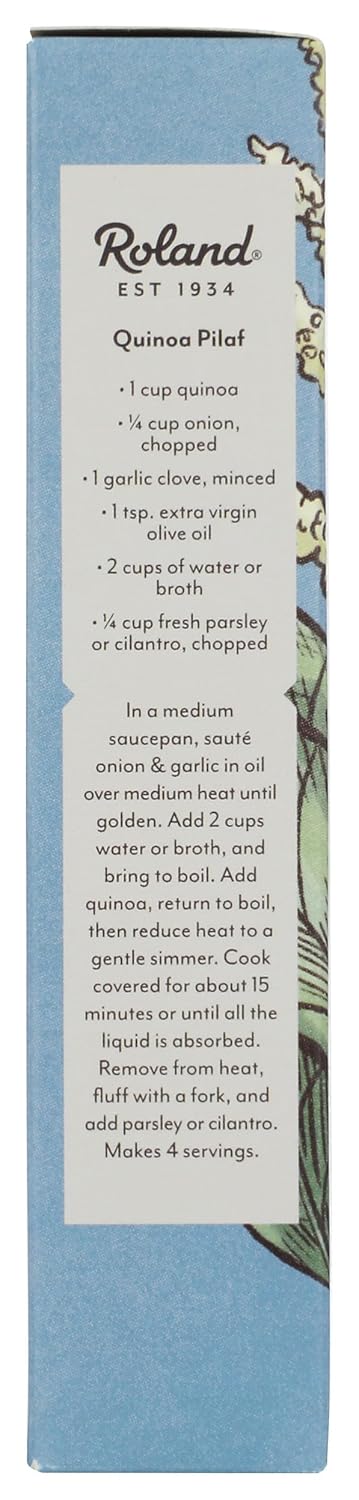 12-Ounce Roland Foods White Quinoa, Pre-washed, Specialty Imported Food