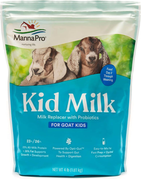 Manna Pro Goat Kid Milk Replacer, High in Protein to Support Growth,