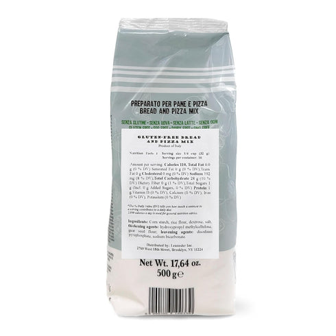 LA GRANDE RUOTA 17.64 oz (Pack 1), Gluten Free Mix For Bread and Pizza of Suitable For Celiac And Gluten-Intolerant