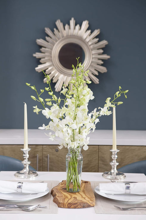 KaBloom - Exotic Perla White Orchid Bouquet of White Orchids from Thailand - Fresh Flowers for Birthday, Valentine's