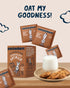 10 oz 12 Oatbedient Chocolate Oat Milk Powder, Sachets, Non-Dairy Milk Powder, NGMO, Vegan, No Preservatives, Lactose