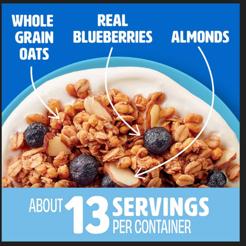 Generic 27 oz (2 Pack) Granola, Blueberry Vanilla Almond Flavor