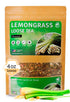 Lemongrass Tea Loose Leaf Bulk, 4 oz Herbal Tea, Caffeine Free Lemongrass Tea for Relaxation