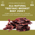 Packs Protein-Packed 2.25 (Pack 1) Bulk Beef Jerky - Brisket Jerky - Soft and Tender - All Natural - Beef Jerky Snack