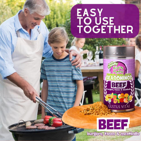 311 Kids Menu: Beef - Burgers, Tacos & Meatballs Seasoning | Hand Made Seasoning | All Natural Spice Blend | No MSG |