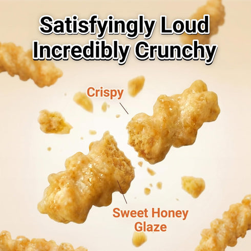 10.05 oz (1 Pack) Nongshim Honey Twist Snack, Sweet Crispy Korean Snack, Acacia Honey, Twisted Crinkle Shape, Crunchy
